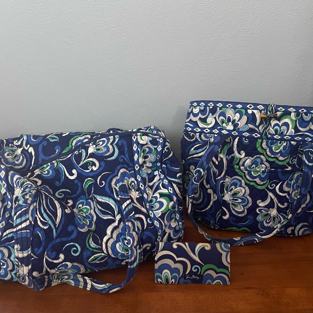 Vera Bradley Mediterranean Blue Set